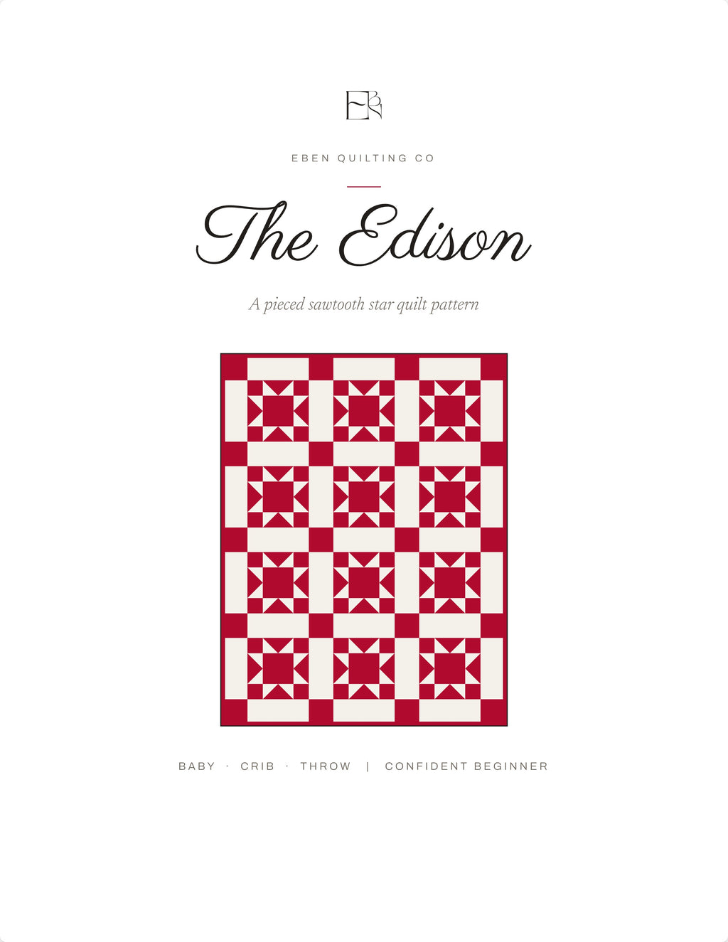 The Edison Quilt Pattern PDF