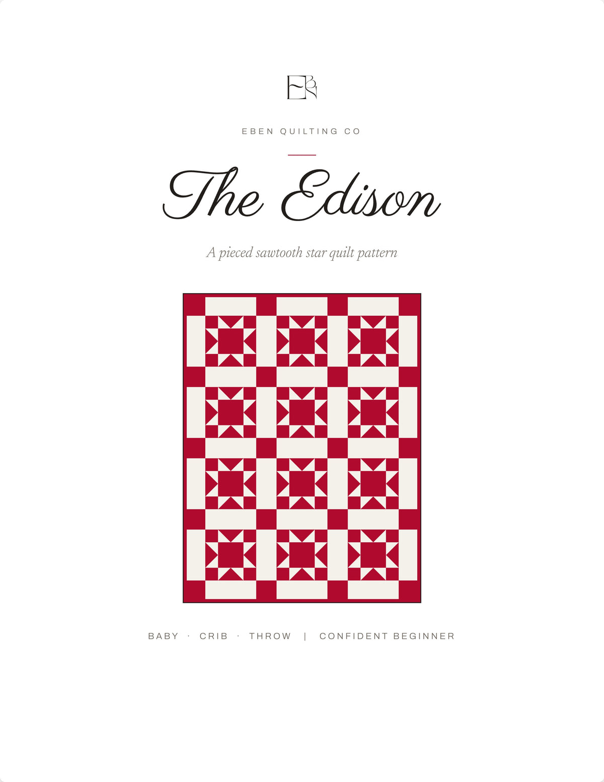 The Edison Quilt Pattern PDF